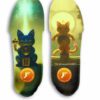 FP Gamechangers Pro Insoles (3D custom arch support+ Quantum Heel) - M4/4.5 | W 6/6.5, Mid (5mm toe 7mm heel), Comfort, Terje Haakonsen Maneki Neko